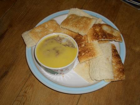 Homemade Chicken Liver Pate & Melba Toast