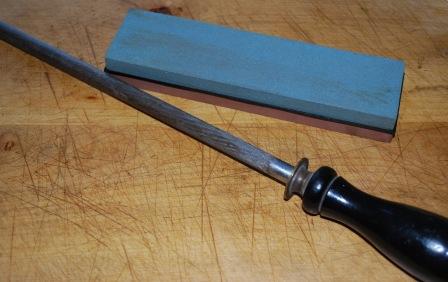 Butchers Steel and Japanese Water Stone