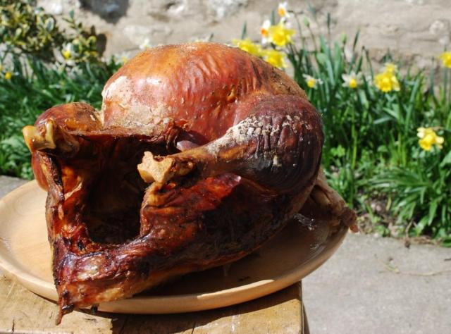 Christmas bronze turkey