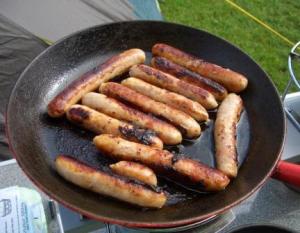 camping sausages