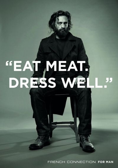 eat meat dress well advert