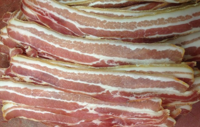 sliced pancetta