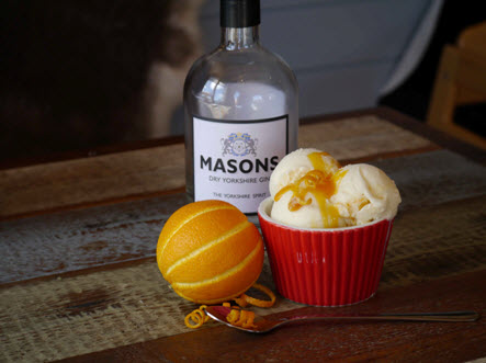 masons yorkshire gin and orange ice cream yummy yorkshire